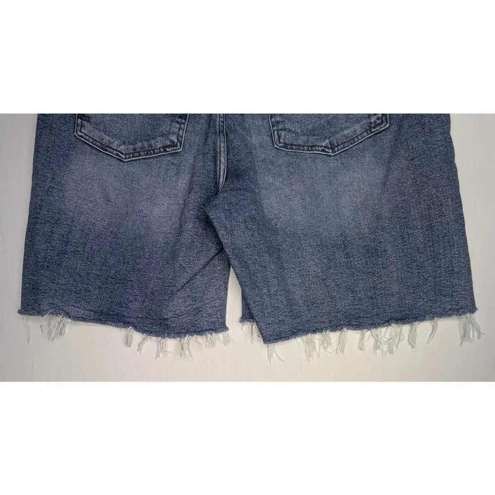 Kut from the Kloth Denim Cutoff Shorts Classic 5-Pocket Jean Shorts Blue Sz 16